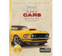 Inky Doodle Day: Classic Car Global Icons 1970s. Simple and Easy Coloring Book for Adults: Relaxation Ink Tracing for Seniors. Alcohol Marker Friendly Muscle Cars, European Icons and Race Legends