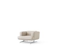 &Tradition Fauteuil Inland AV21 Argile 0011 - aluminium poli