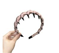 INLANDSIS Peigne à cheveux tendance en forme de U, élégant tressé, dents de requin ondulées en zigzag (X91 rose lotus)