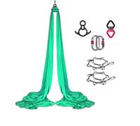 INLANDSIS Serviette verticale de yoga (8 x 2,8 m) - Serviette de yoga à suspendre, balançoire trapèze, forte capacité de charge, protection sûre, ensemble de balançoire de yoga, acrobatie, serviette