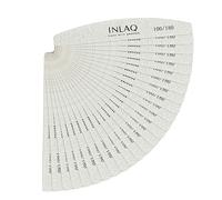 INLAQ® Lime à Ongles 100/180 - Professionnelle en demi-lune Durable Résistante à l'abrasion - Set de Limes à Ongles Jetable - Idéal pour Manucure en Salon et à Domicile Résultats Parfaits - 25 pièces