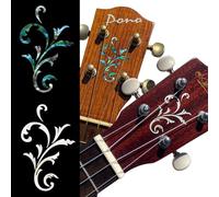 Inlaystickers pour tête de guitare - Small Vine (2pièces) - Perle Blanche & Bleu Ormeau