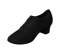 Inlefen Chaussures de Danse pour Femmes, Chaussures de Danse Moderne Jazz à Lacets Confortables, Ballroom Modern Salsa Rhythm Teaching Practice Professional Performance Dance Shoes