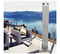 Inless Support de poteau de clôture en acier pour intérieur de campagne Argenté Parfait pour les systèmes extérieurs et la décoration de jardin