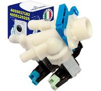 Inlet Valve For Washing Machine With 3 Outlets At 180° Has The Code 4055017182 For Aeg For Electrolux For Zanussi-Made In Italy-10 Year Warranty