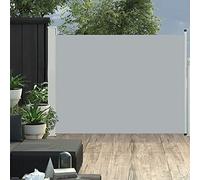 INLIFE 48398 Store Latéral Extensible Rétractable Auvent Par Vent Exterieur 140 x 500 cm Gris 7 kg