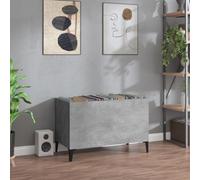 INLIFE Armoire à disques Gris béton 74,5x38x48 cm Bois d'ingénierie-831969