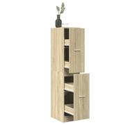 INLIFE Armoire d'apothicaire Chêne Sonoma 30x41x144,5 cm Bois d'ingénierie