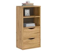 INLIFE Armoire latérale avec tiroirs ODDA 40x24x79 cm Bois Massif pin-4103593
