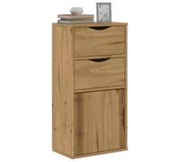 INLIFE Armoire latérale avec tiroirs ODDA 40x24x79 cm Bois Massif pin-4103597