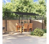 INLIFE Auvent Anthracite 4x3 m 180 g/m² Tissu et Acier