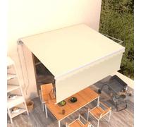 INLIFE Auvent Automatique rétractable avec Store 4x3 m Crème