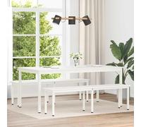 INLIFE Banc Blanc 160 x 35 x 45 cm Bois de pin Massif