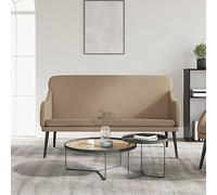 INLIFE Banc Cappuccino 110x76x80 cm Similicuir