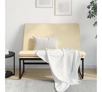 INLIFE Banc Crème 100x75x76 cm Tissu