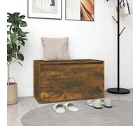 INLIFE Banc d'entrée 80x40x45 cm Chêne fumé Bois d'ingénierie