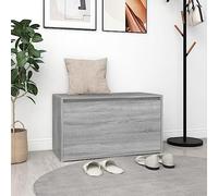 INLIFE Banc d'entrée 80x40x45 cm Sonoma Gris Bois d'ingénierie
