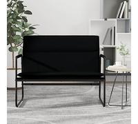 INLIFE Banc Noir 100x64x80 cm Tissu