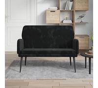 INLIFE Banc Noir 108x79x79 cm Velours