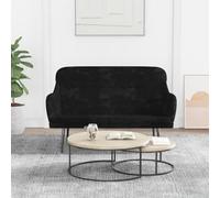 INLIFE Banc Noir 110x76x80 cm Velours-351449