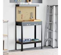 INLIFE Bancs de Travail Noir 81 x 41 x 145 cm Bois d'ingénierie-42020129