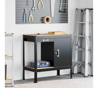 INLIFE Bancs de Travail Noir 90 x 49 x 91 cm Bois d'ingénierie