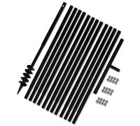 INLIFE Bêche et tarière Manuelle 80 mm avec Rallonge mèche tarière 13 m