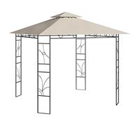 INLIFE Belvédère 3x3x2,7 m Crème 160 g/m²