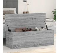 INLIFE Boîte de Rangement Sonoma Gris 102x35x35 cm Bois d'ingénierie Meubles,Armoires,Meubles de Rangement,Coffres de Rangement Gris 19.69KG