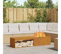 INLIFE Braise Marron 160 x 45 x 35 cm Acier