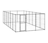 INLIFE Chenil d'extérieur pour Chiens Acier 21,78 m²-3082323