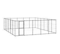 INLIFE Chenil d'extérieur pour Chiens Acier 36,3 m²