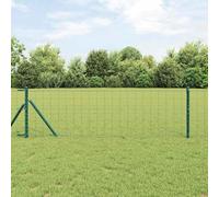 INLIFE Clôture Euro Vert 0.4 x 10 m Fer revêtu de PVC-42004362