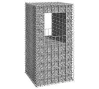 INLIFE Colonne gabion en fer 50 x 50 x 100 cm, 9,7 kg, 151268