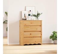 INLIFE Commode Drammen Chêne 76,5 x 40 x 91 cm Bois de pin Massif