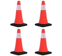INLIFE Cônes de signalisation réfléchissants à Base Lourde 4 pcs 50 cm