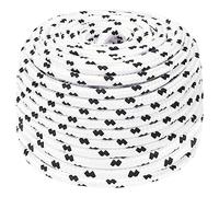 INLIFE Corde de Bateau tressé Blanc 10 mmx25 m Polyester