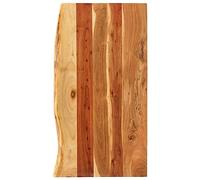 INLIFE Dessus de Meuble-lavabo de Salle de Bain Acacia 100x52x2,5 cm