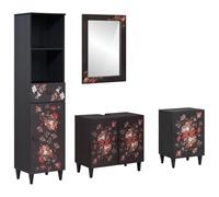 INLIFE Ensemble de Meubles de Salle de Bain avec tiroir 4 pcs