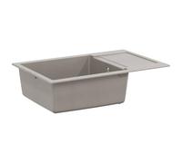 INLIFE Évier Gris 780 x 500 mm 80% Quartz et 20% Résine-42028401