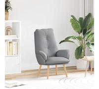 INLIFE Fauteuil Gris Clair 69 x 74 x 93 cm Tissu Sherpa-42001850