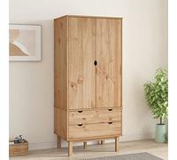 INLIFE Garde-Robe OTTA 76,5x53x172 cm Bois Massif de pin