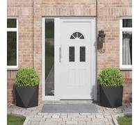 INLIFE Jardinière 2 pcs Noir 50 x 50 x 50 cm Acier