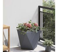 INLIFE Jardinière Anthracite 40 x 40 x 40 cm Acier