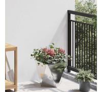 INLIFE Jardinière Argent 30 x 30 x 30 cm Acier Inoxydable