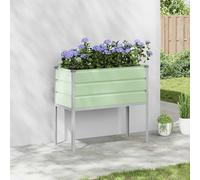 INLIFE Jardinière Vert Pastel 100 x 45 x 90 cm Acier galvanisé