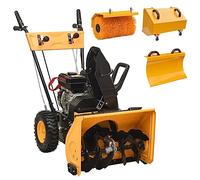 INLIFE Jeu de souffleuse à Neige et balayeuse à Essence 4 en 1 6,5 CH