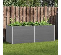 INLIFE Lit surélevé de Jardin 250x100x91 cm WPC Gris