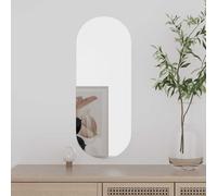 INLIFE Miroir Mural 20x50 cm Verre Ovale