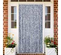 INLIFE Moustiquaire Bleu et Blanc 118x220 cm Chenille